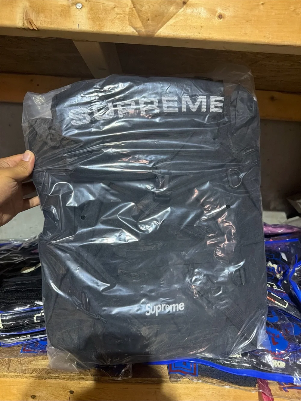 Supreme Black Tactical Field Backpack - Men's